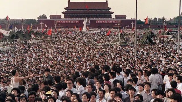 1989年天安門民主運動：反對一黨專政的學生抗爭